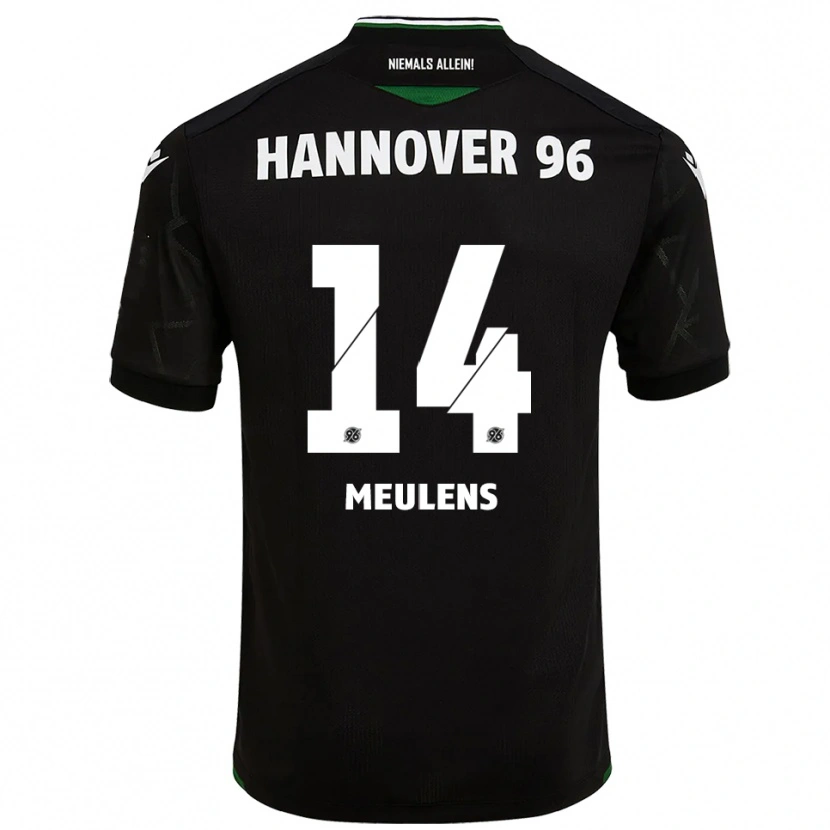 Danxen Kid Giordinelo Meulens #14 Black Green Away Jersey 2025/26 T-Shirt