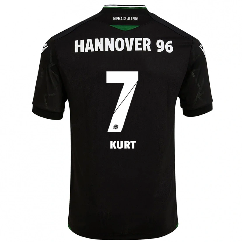 Danxen Kid Taycan Kurt #7 Black Green Away Jersey 2025/26 T-Shirt