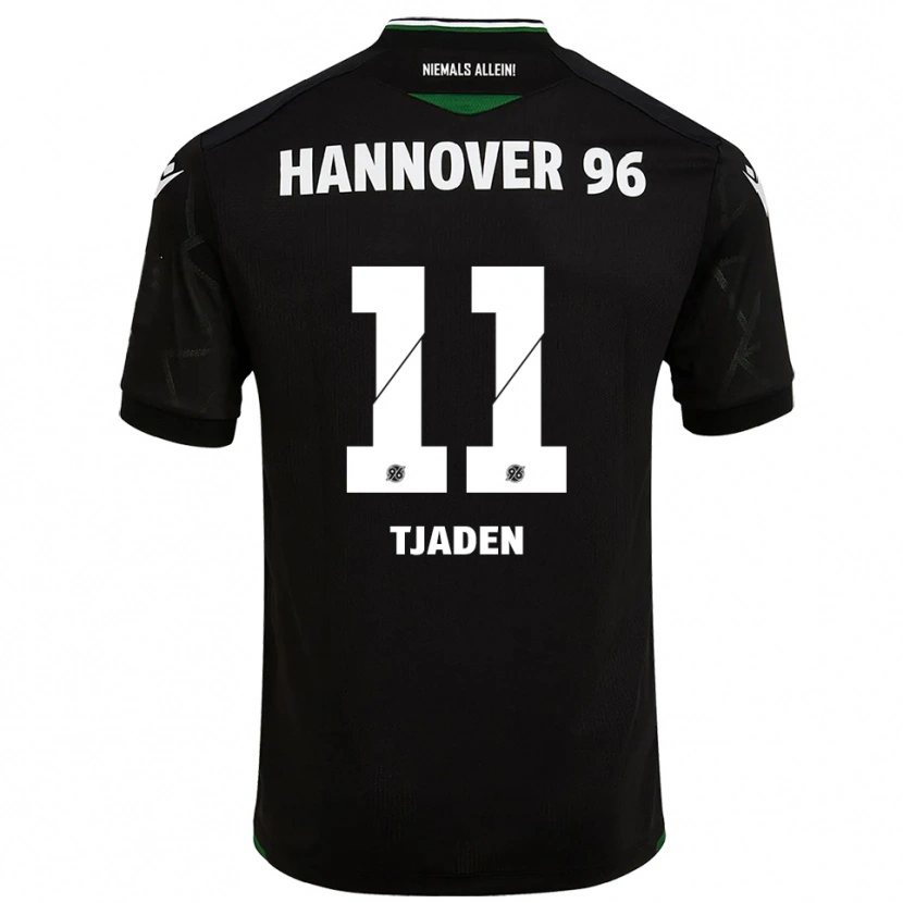 Danxen Kid Matti Tjaden #11 Black Green Away Jersey 2025/26 T-Shirt