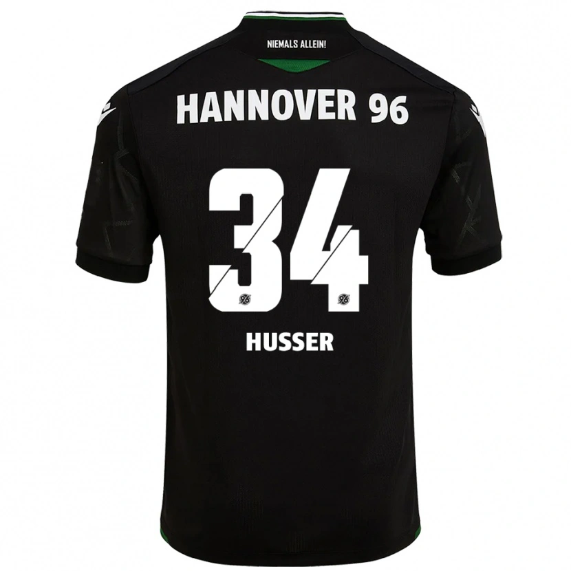 Danxen Kid Denis Husser #34 Black Green Away Jersey 2025/26 T-Shirt