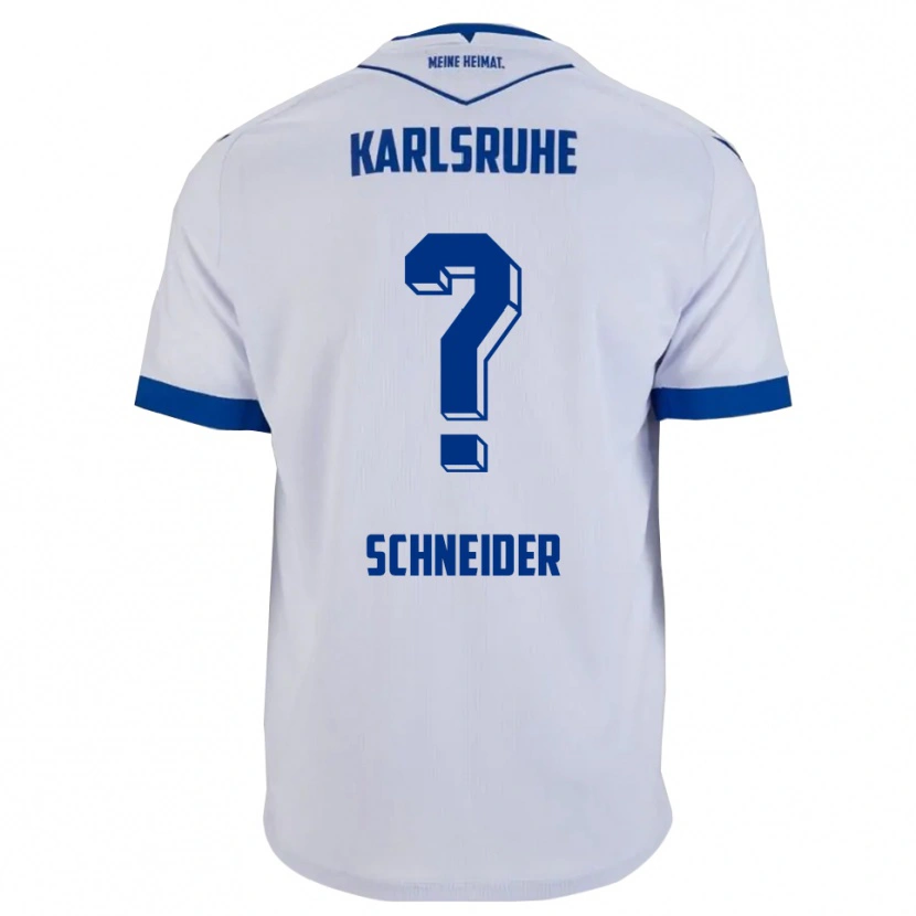 Danxen Kid Nadja Schneider #0 White Blue Away Jersey 2025/26 T-Shirt
