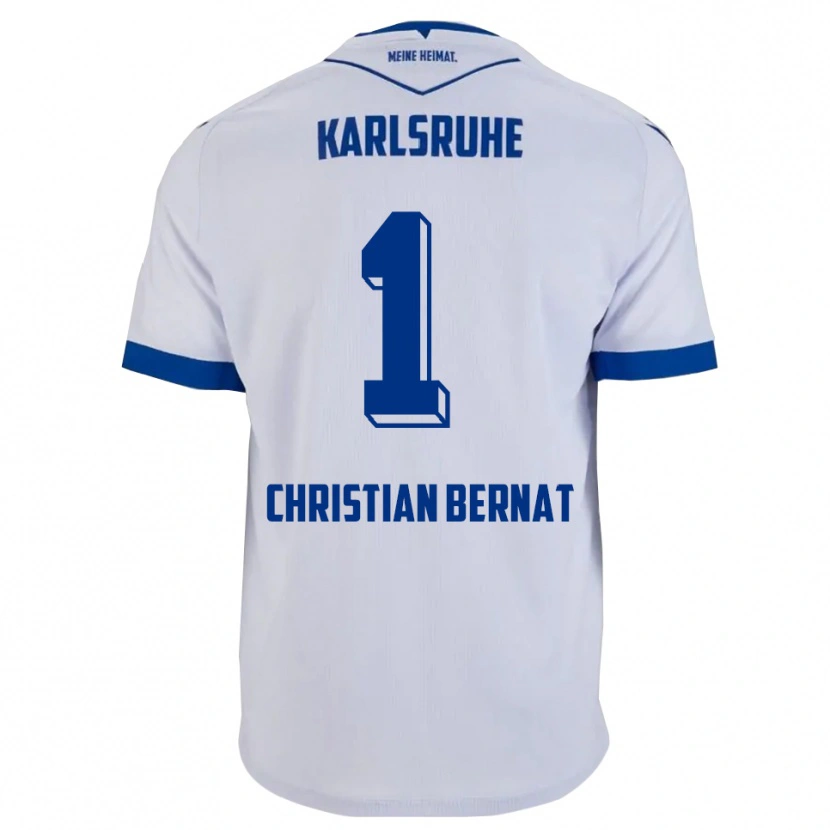 Danxen Kid Hans Christian Bernat #1 White Blue Away Jersey 2025/26 T-Shirt