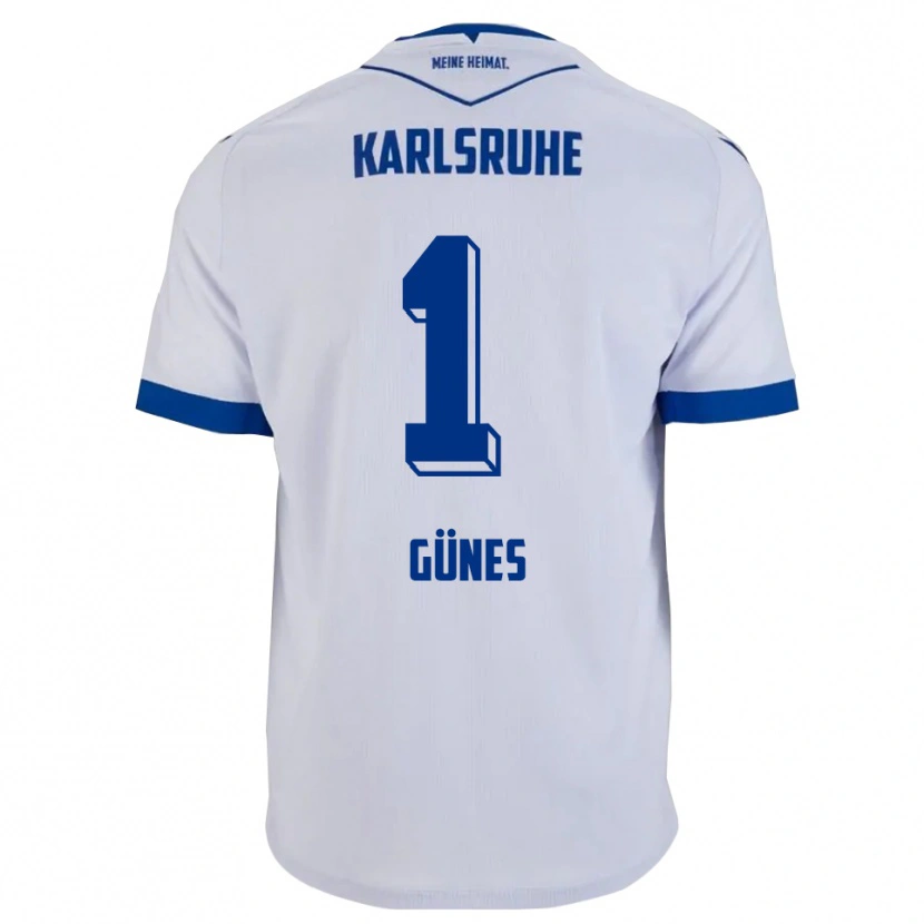 Danxen Kid Kamil Günes #1 White Blue Away Jersey 2025/26 T-Shirt