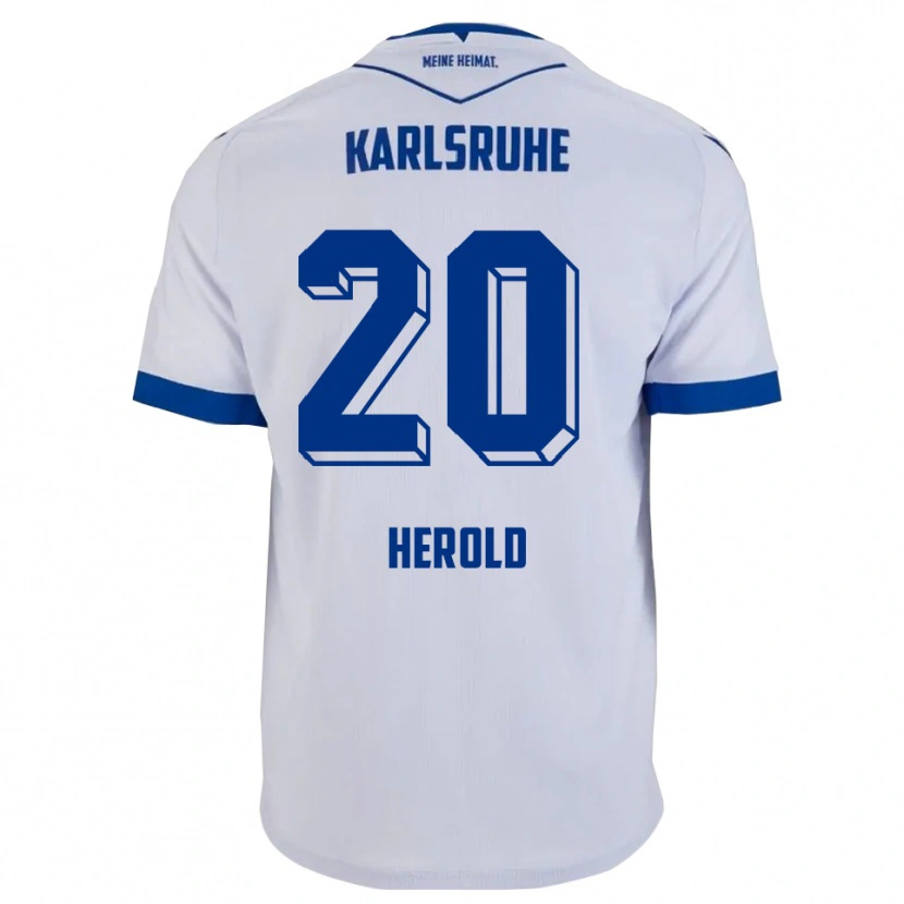 Danxen Kid David Herold #20 White Blue Away Jersey 2025/26 T-Shirt