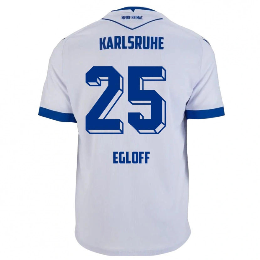 Danxen Kid Lilian Egloff #25 White Blue Away Jersey 2025/26 T-Shirt