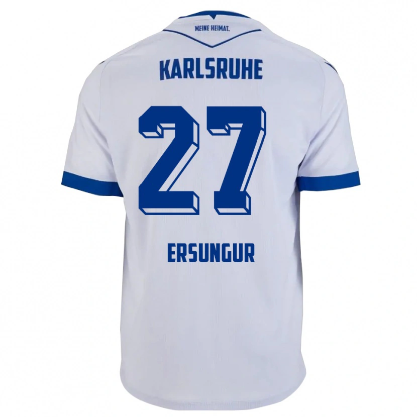 Danxen Kid Ali-Eren Ersungur #27 White Blue Away Jersey 2025/26 T-Shirt