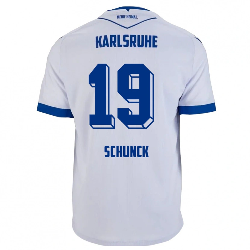 Danxen Kid Tim Schunck #19 White Blue Away Jersey 2025/26 T-Shirt