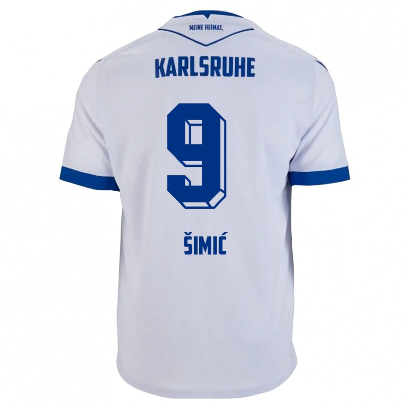 Danxen Kid Roko Simic #9 White Blue Away Jersey 2025/26 T-Shirt