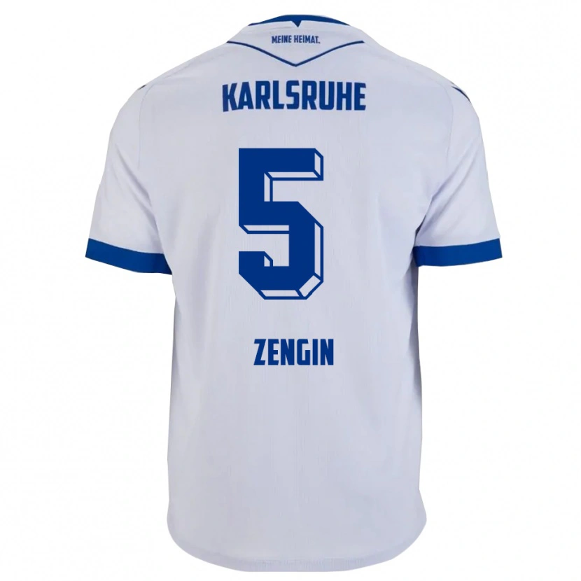 Danxen Kid Enes Zengin #5 White Blue Away Jersey 2025/26 T-Shirt