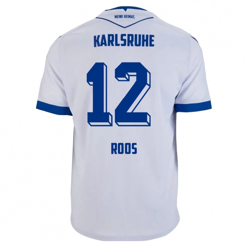 Danxen Kid Silvio Roos #12 White Blue Away Jersey 2025/26 T-Shirt