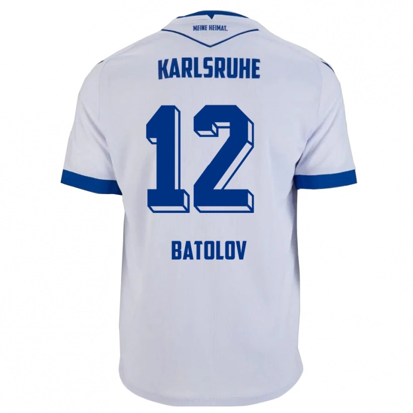Danxen Kid Leon Batolov #12 White Blue Away Jersey 2025/26 T-Shirt