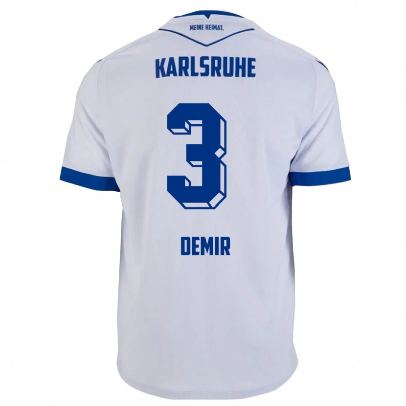 Danxen Kid Arel Demir #3 White Blue Away Jersey 2025/26 T-Shirt