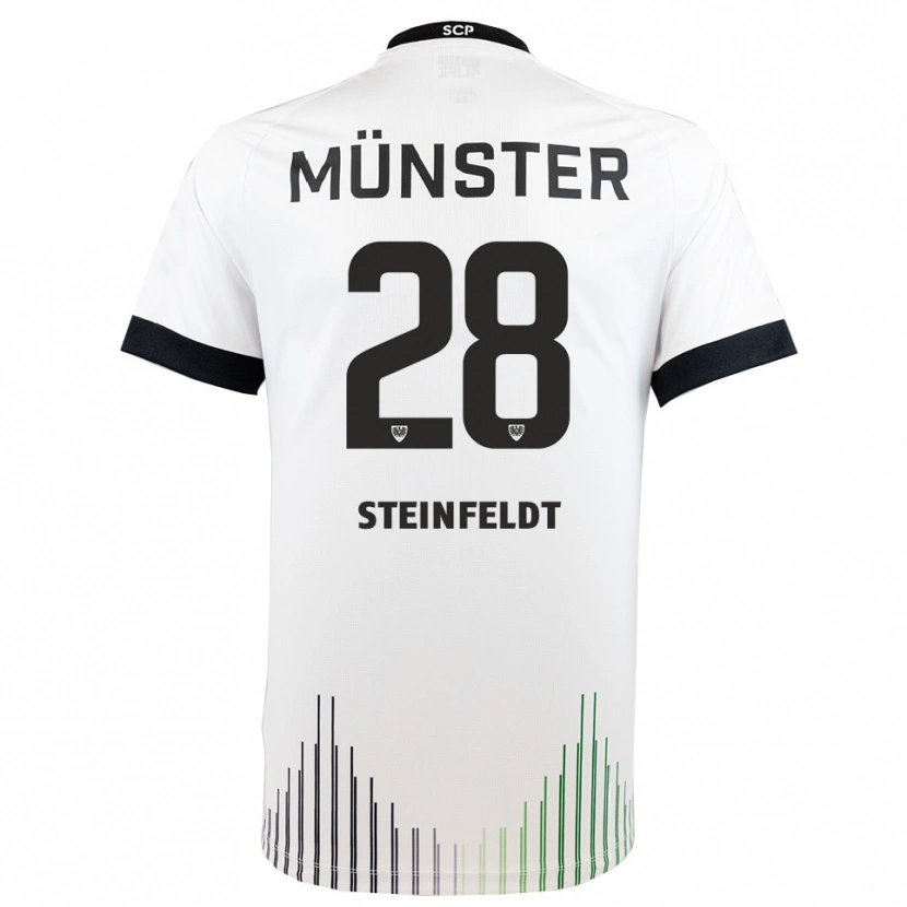 Danxen Kid Luca Steinfeldt #28 White Black Away Jersey 2025/26 T-Shirt