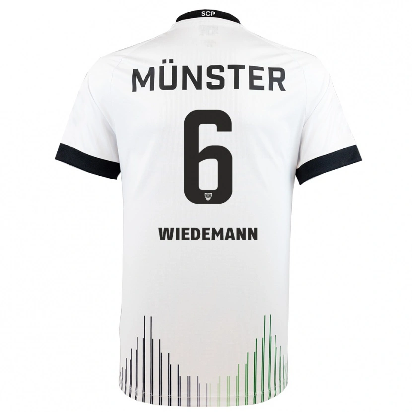 Danxen Kid Lino Wiedemann #6 White Black Away Jersey 2025/26 T-Shirt