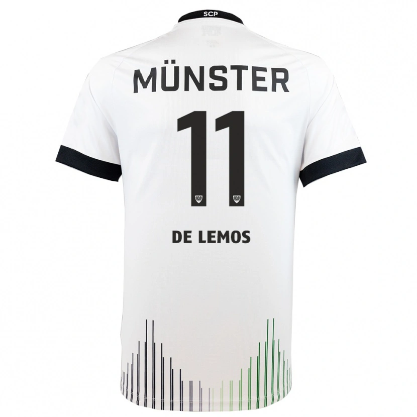 Danxen Kid Emmanuel De Lemos #11 White Black Away Jersey 2025/26 T-Shirt