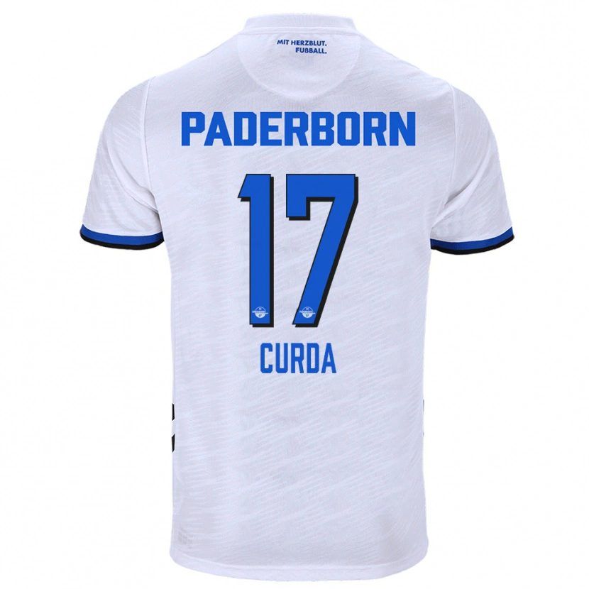 Danxen Kid Laurin Curda #17 White Blue Away Jersey 2025/26 T-Shirt