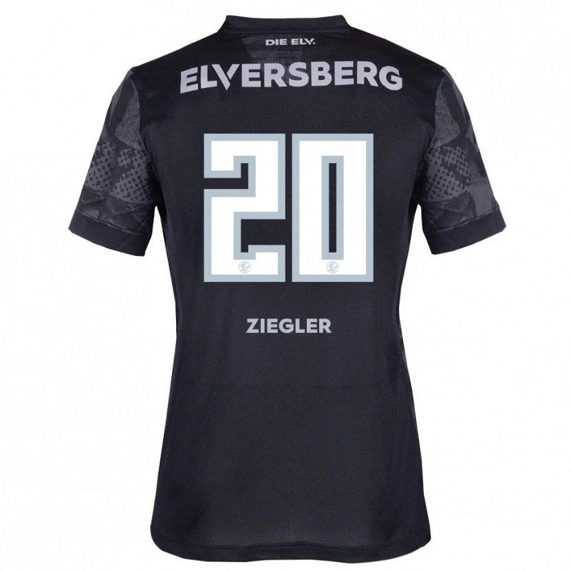 Danxen Kid Anton Ziegler #20 Black Gray Away Jersey 2025/26 T-Shirt
