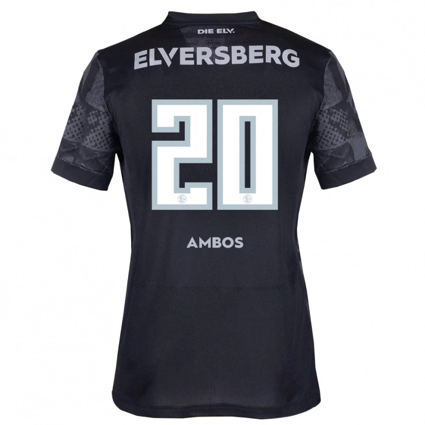 Danxen Kid Marlon Ambos #20 Black Gray Away Jersey 2025/26 T-Shirt