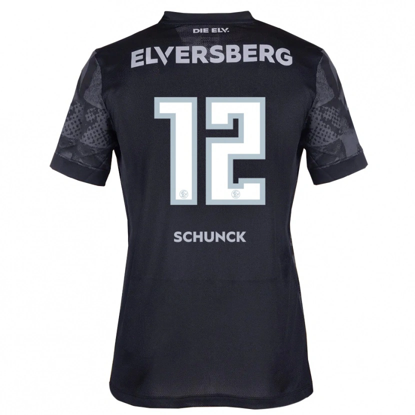 Danxen Kid Jan Schunck #12 Black Gray Away Jersey 2025/26 T-Shirt