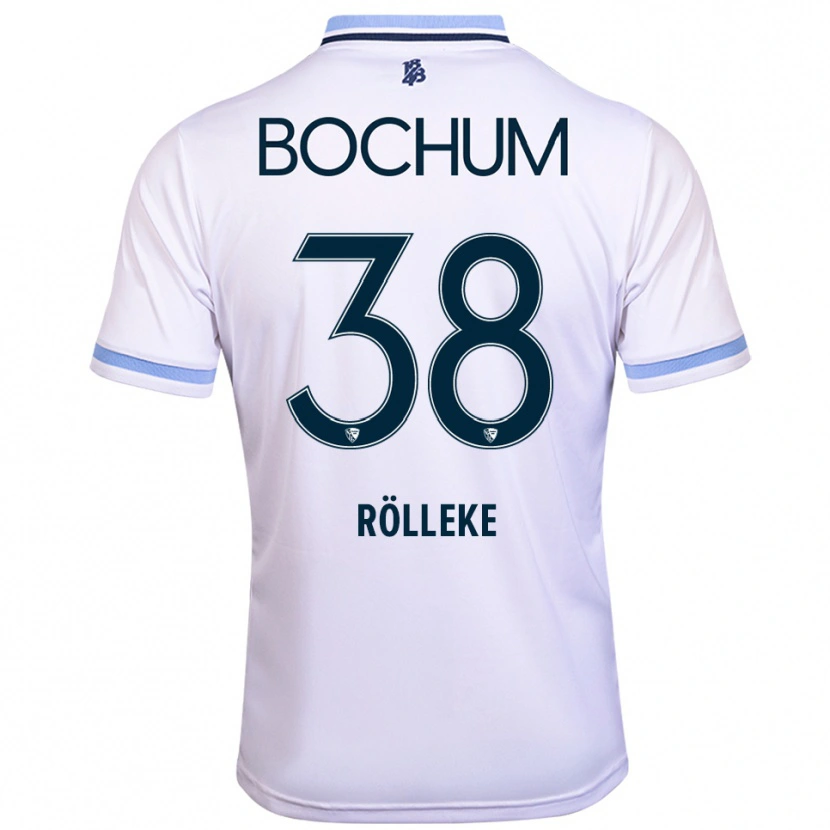 Danxen Kid Hugo Rölleke #38 White Sky Blue Away Jersey 2025/26 T-Shirt