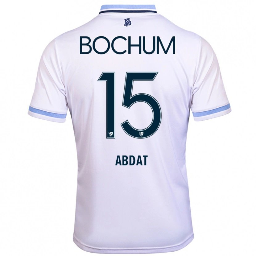 Danxen Kid Nicolas Abdat #15 White Sky Blue Away Jersey 2025/26 T-Shirt