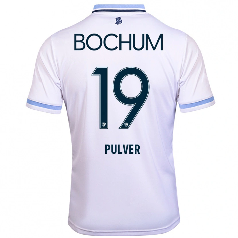 Danxen Kid Nico Pulver #19 White Sky Blue Away Jersey 2025/26 T-Shirt