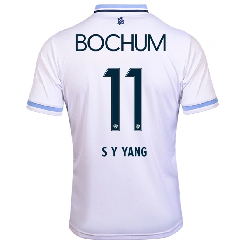 Danxen Kid Si-Yeong Yang #11 White Sky Blue Away Jersey 2025/26 T-Shirt