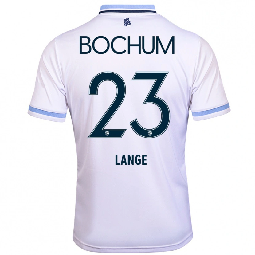 Danxen Kid Nina Lange #23 White Sky Blue Away Jersey 2025/26 T-Shirt