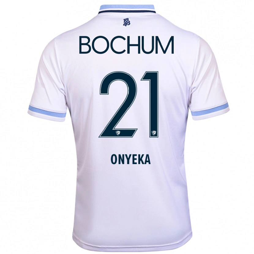 Danxen Kid Francis Onyeka #21 White Sky Blue Away Jersey 2025/26 T-Shirt