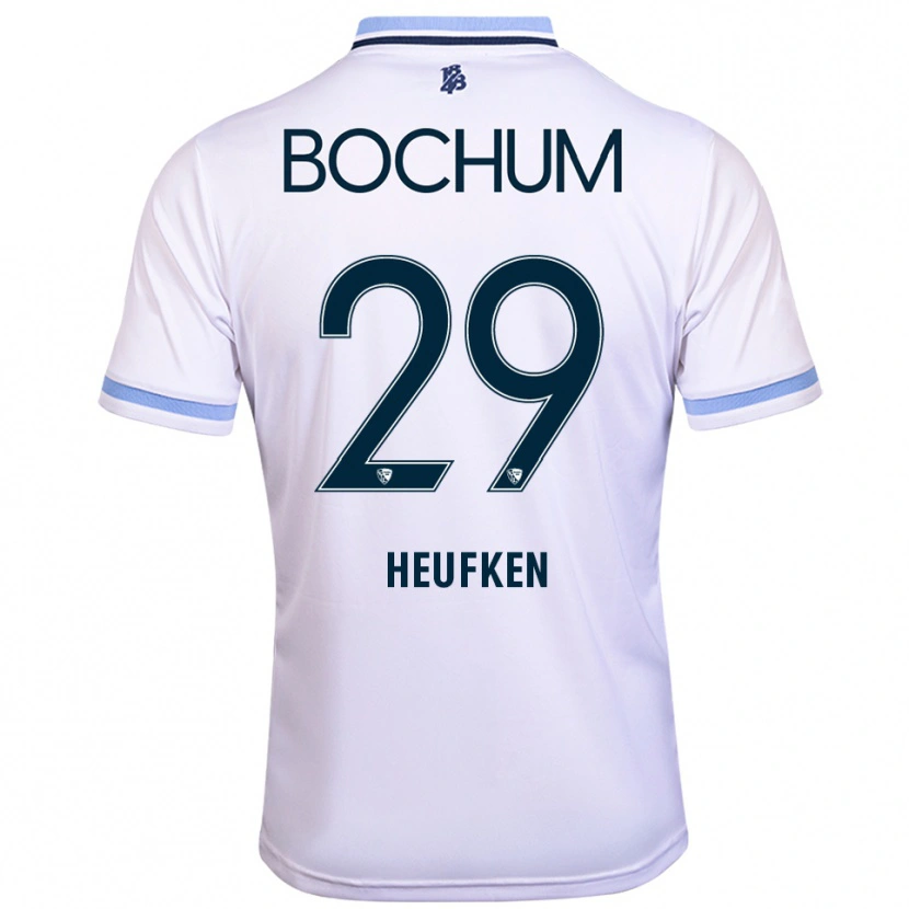 Danxen Kid Jeremias Heufken #29 White Sky Blue Away Jersey 2025/26 T-Shirt