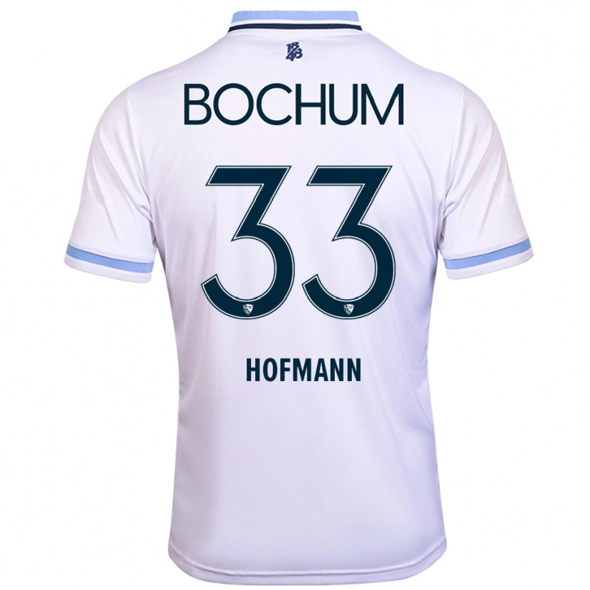 Danxen Kid Philipp Hofmann #33 White Sky Blue Away Jersey 2025/26 T-Shirt