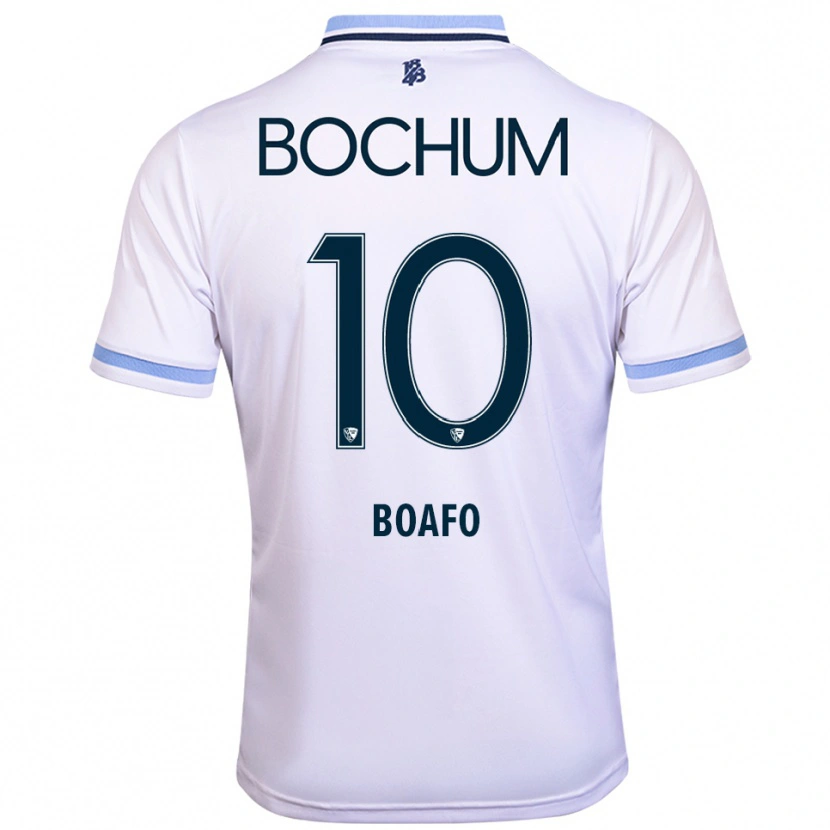 Danxen Kid Divine Boafo #10 White Sky Blue Away Jersey 2025/26 T-Shirt