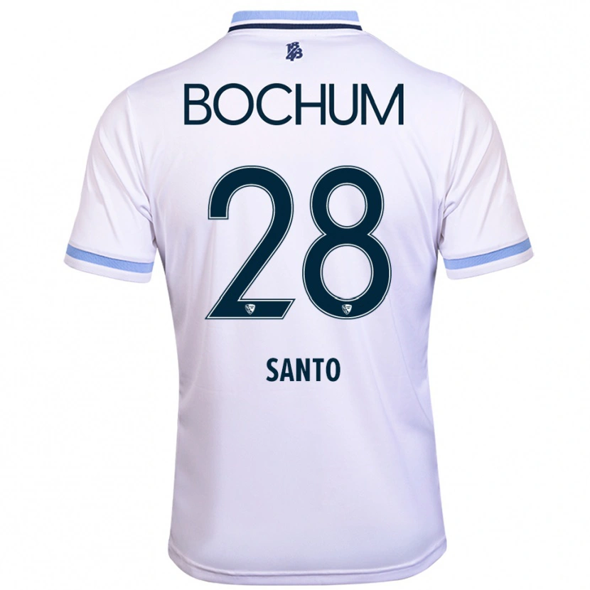 Danxen Kid Lumiere Santo #28 White Sky Blue Away Jersey 2025/26 T-Shirt