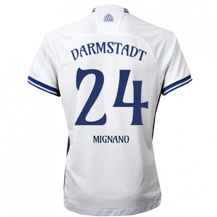Danxen Kid Luigi Mignano #24 White Blue Away Jersey 2025/26 T-Shirt