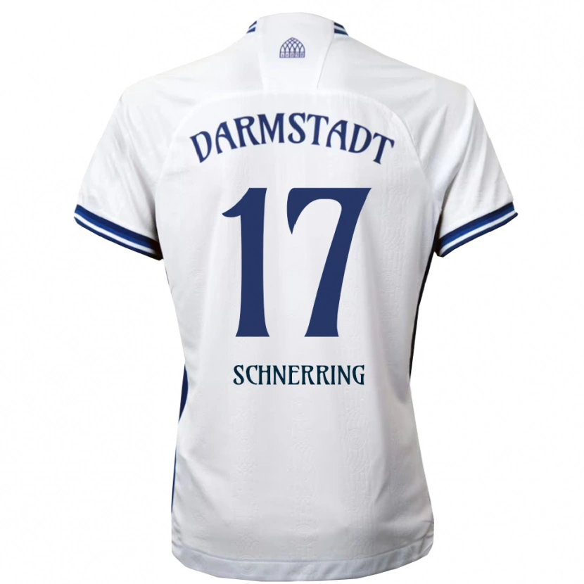 Danxen Kid Loann Schnerring #17 White Blue Away Jersey 2025/26 T-Shirt