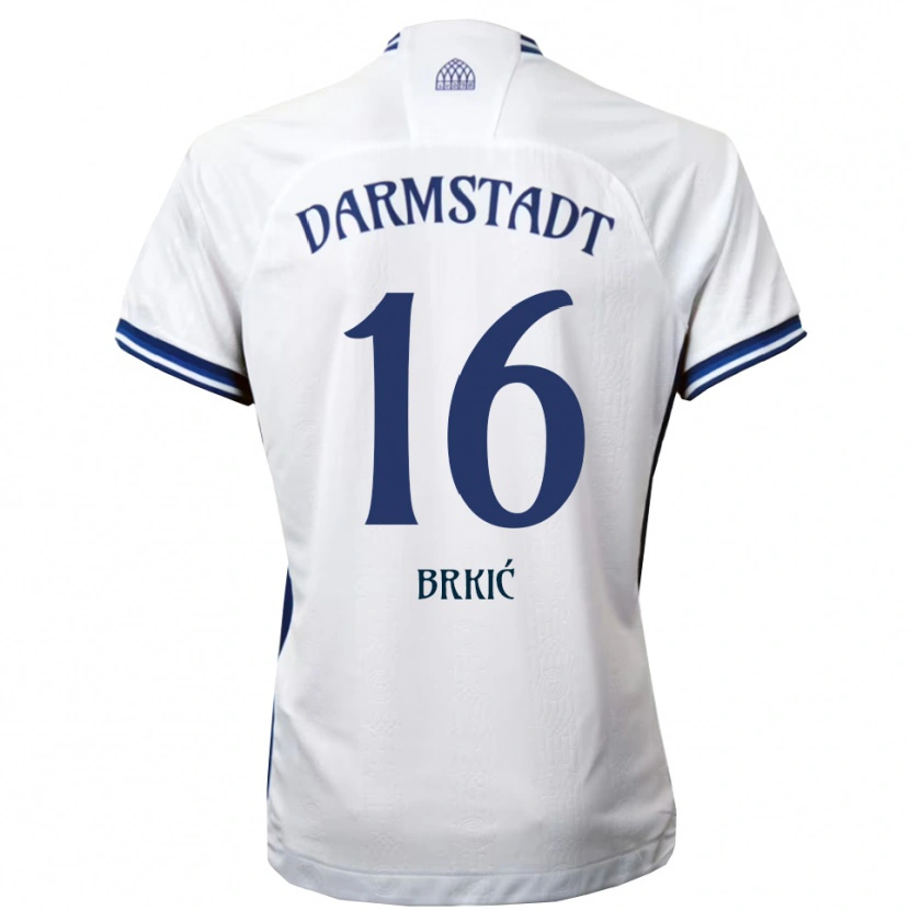 Danxen Kid Amar Brkić #16 White Blue Away Jersey 2025/26 T-Shirt