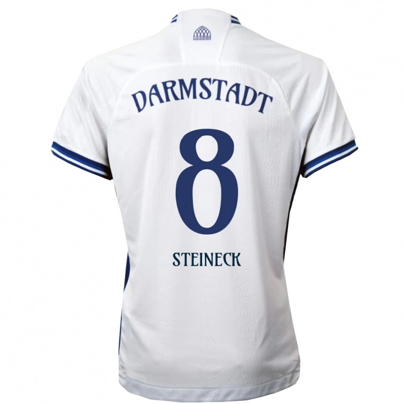 Danxen Kid Tom Steineck #8 White Blue Away Jersey 2025/26 T-Shirt