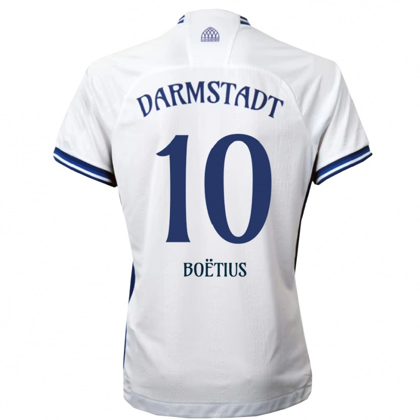 Danxen Kid Jean-Paul Boëtius #10 White Blue Away Jersey 2025/26 T-Shirt