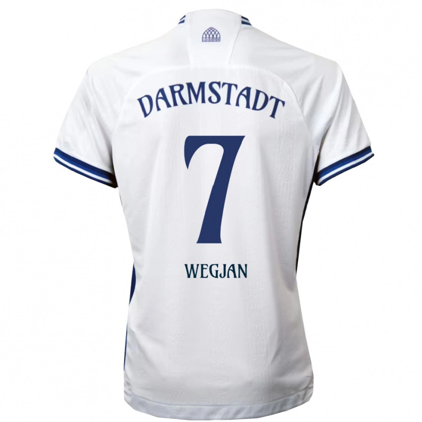 Danxen Kid Jesse Wegjan #7 White Blue Away Jersey 2025/26 T-Shirt