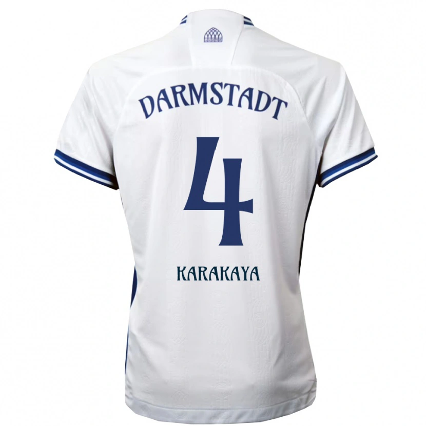 Danxen Kid Burak Karakaya #4 White Blue Away Jersey 2025/26 T-Shirt