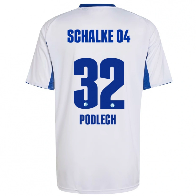 Danxen Kid Luca Podlech #32 White Blue Away Jersey 2025/26 T-Shirt