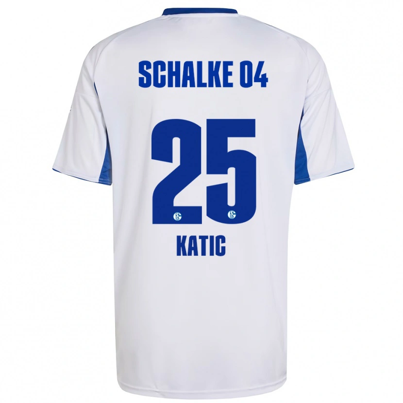 Danxen Kid Nikola Katic #25 White Blue Away Jersey 2025/26 T-Shirt