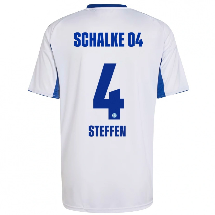 Danxen Kid Kjell Steffen #4 White Blue Away Jersey 2025/26 T-Shirt