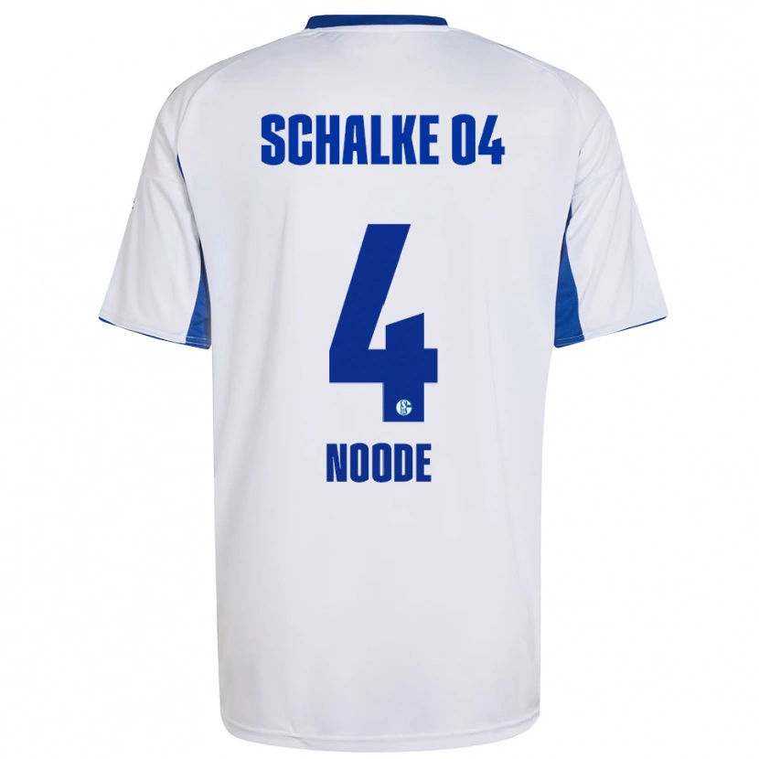 Danxen Kid Steve Noode #4 White Blue Away Jersey 2025/26 T-Shirt