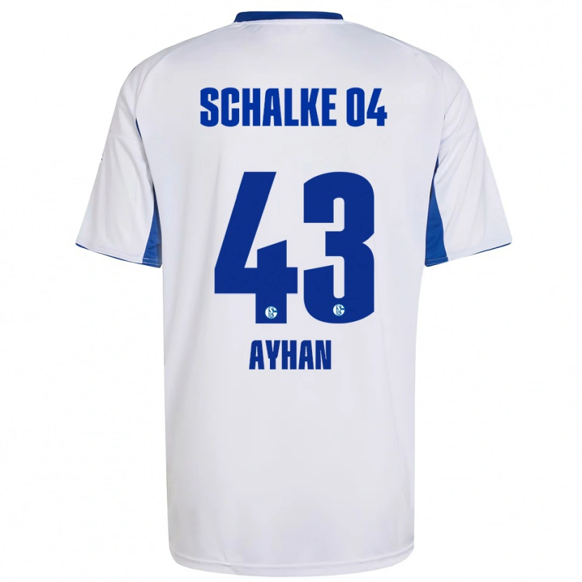 Danxen Kid Mertcan Ayhan #43 White Blue Away Jersey 2025/26 T-Shirt
