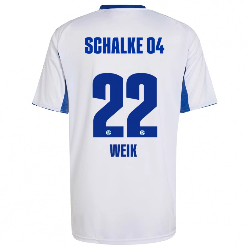 Danxen Kid Linus Weik #22 White Blue Away Jersey 2025/26 T-Shirt