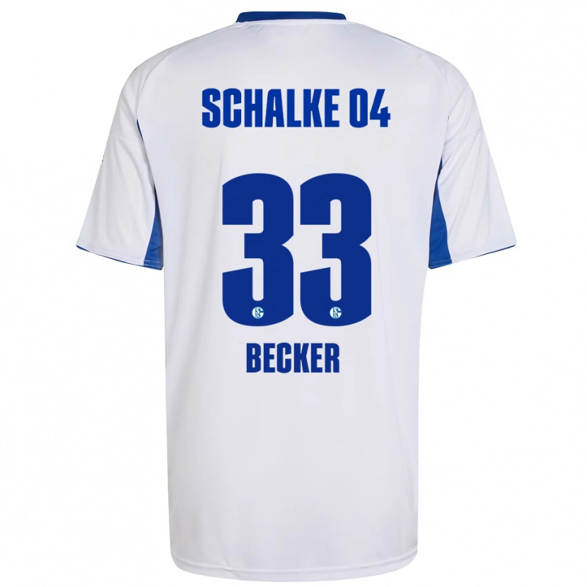 Danxen Kid Vitalie Becker #33 White Blue Away Jersey 2025/26 T-Shirt