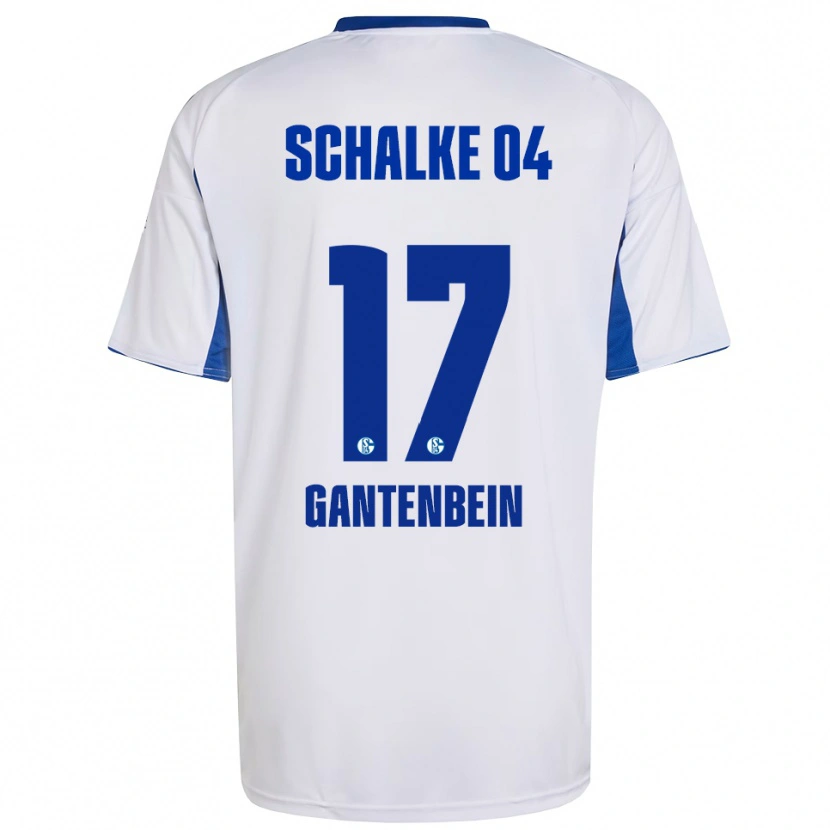 Danxen Kid Adrian Gantenbein #17 White Blue Away Jersey 2025/26 T-Shirt
