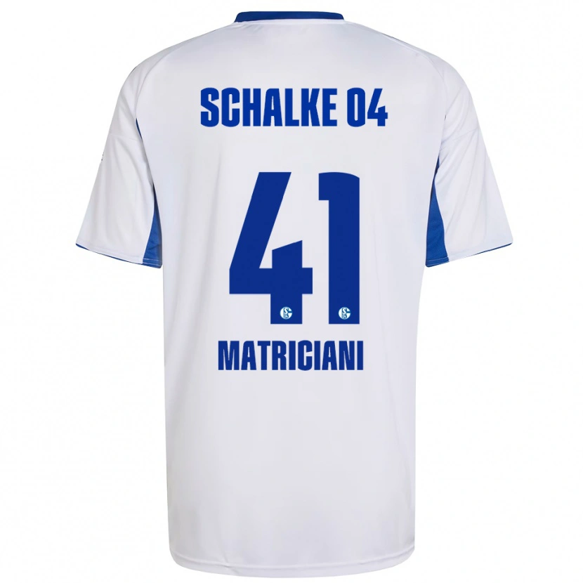 Danxen Kid Henning Matriciani #41 White Blue Away Jersey 2025/26 T-Shirt