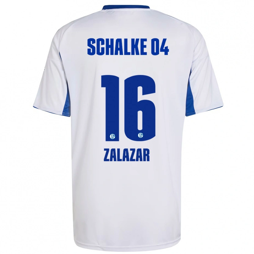 Danxen Kid Mauro Zalazar #16 White Blue Away Jersey 2025/26 T-Shirt
